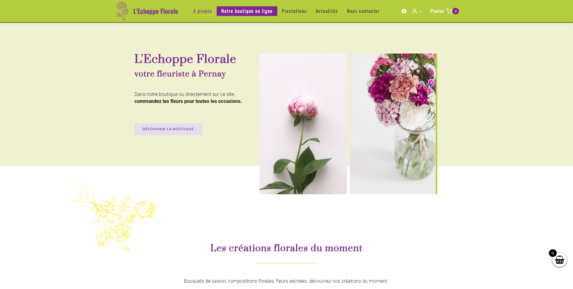 Site e-commerce - Fleuriste