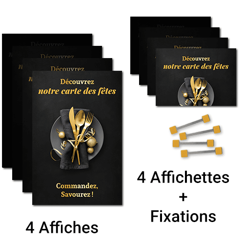 Kit Affichage - Carte des fêtes